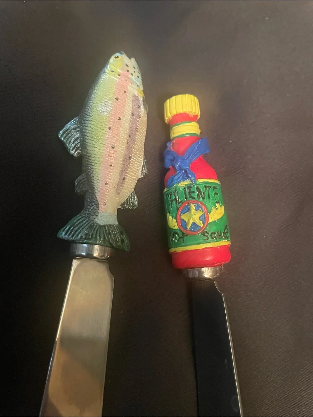 Vtg Boston Warehouse Lot Of 5 Butter Spreaders Bread And Cheese Multicolor